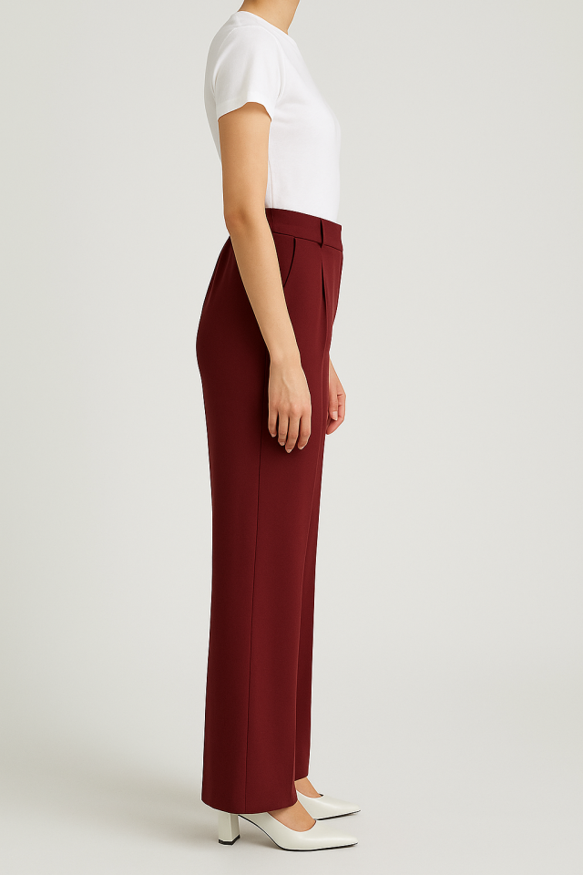 Krep kumaş palazzo pantolon