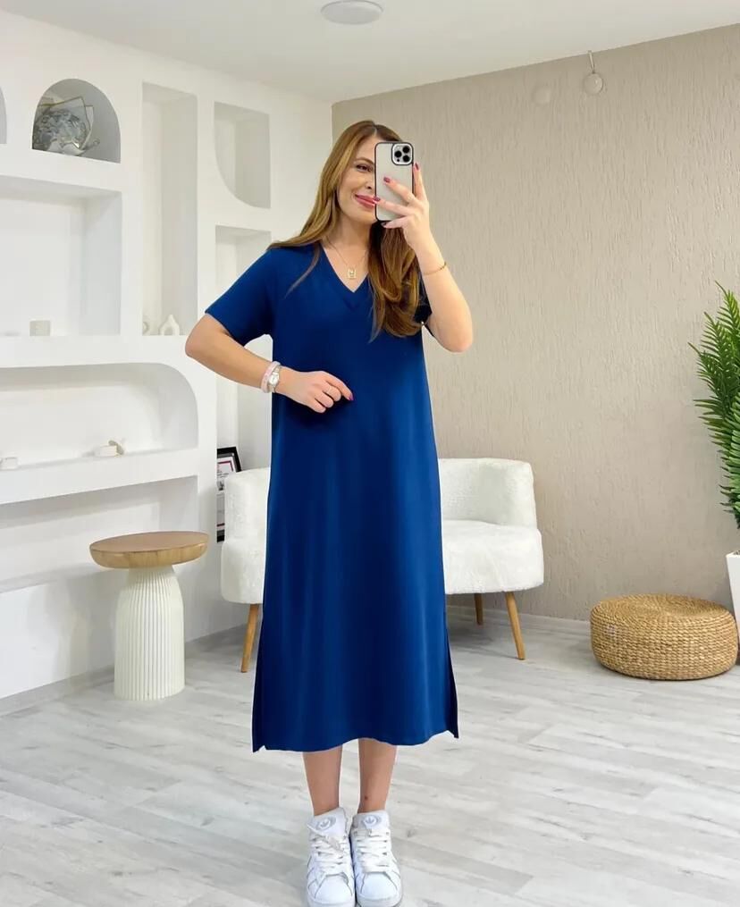 ZARA V YAKA BASİC ELBİSE