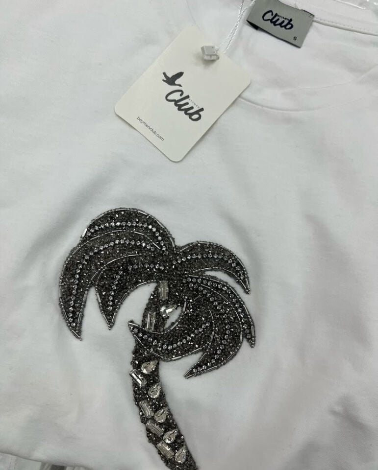 Bymn club taş detay tshırt